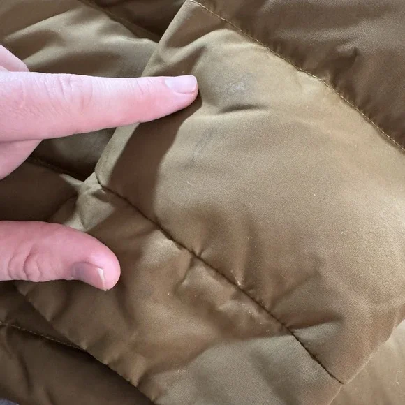 The North Face 550 Puffer Jacket Men's XL Brown Goose Down Pockets Utility Ski - Picture 13 of 15